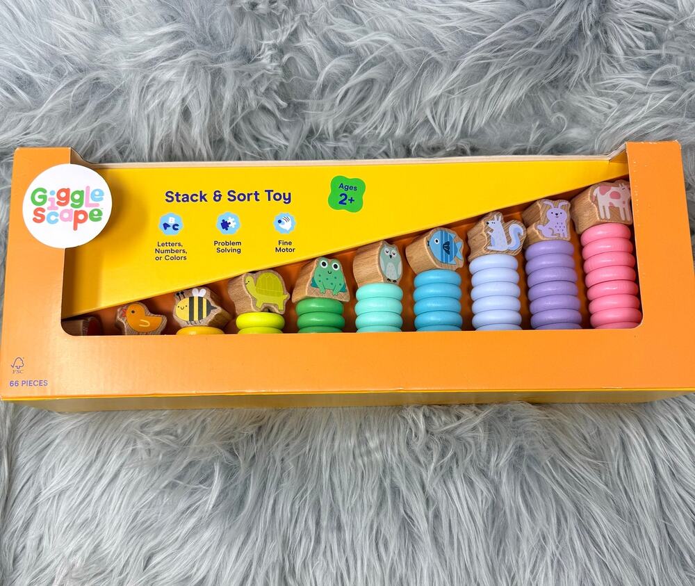 Gigglescape Stack & Sort Toy - 66pcs